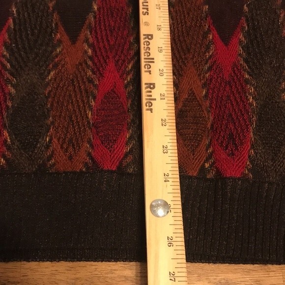 Lorenzo tavernari 3D abstract colorful wool blend sweater size large - Picture 9 of 11